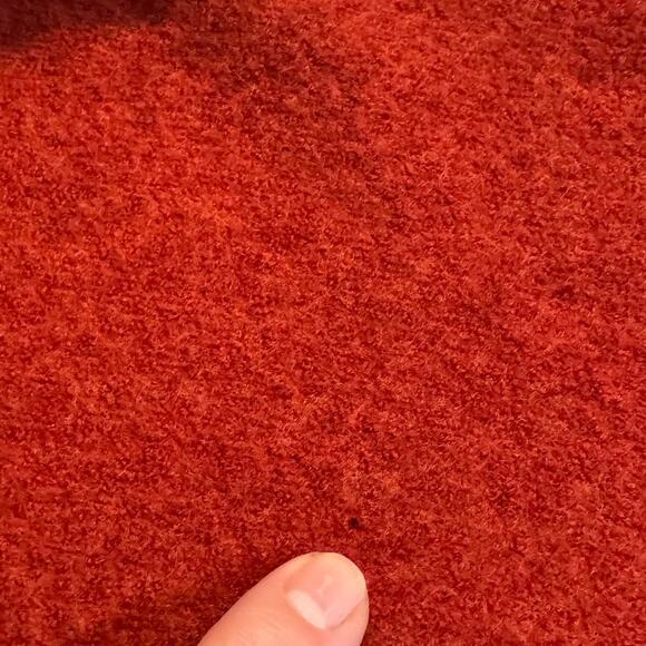 Giesswein Austria Red Merino Boiled Wool Womens Jacket Size USA 8 Tyrolean Coat - Picture 11 of 12